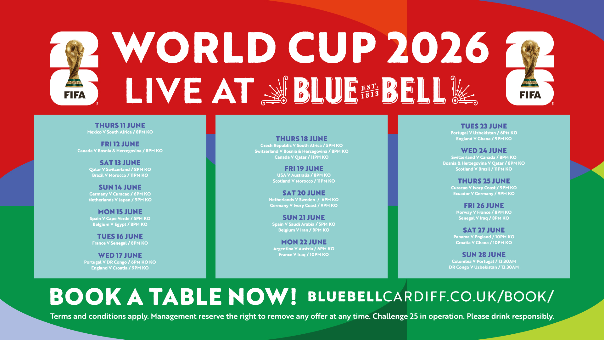 World Cup 2026 Fixtures TV Slide